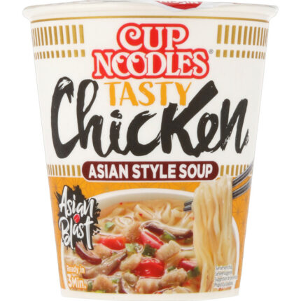 Nissin Cup Noodle Ginger Chicken bevat 9.6g koolhydraten