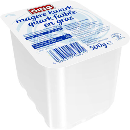 Öing Magere kwark bevat 4g koolhydraten