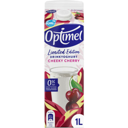 Optimel Drinkyoghurt limited edition bevat 3.8g koolhydraten