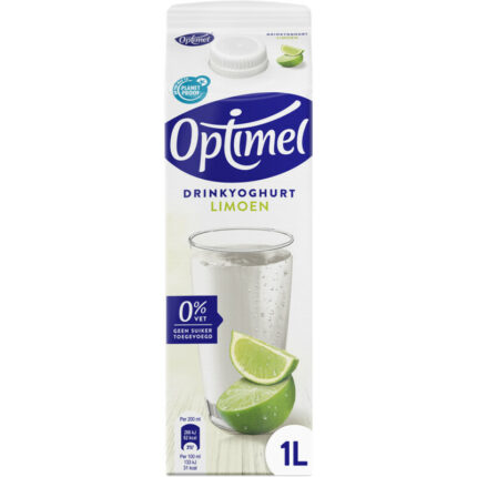 Optimel Drinkyoghurt limoen bevat 3.6g koolhydraten