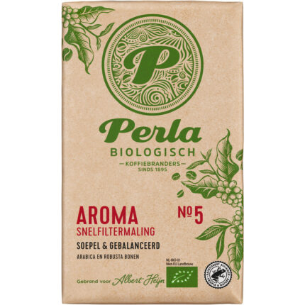 Perla Biologisch Aroma snelfiltermaling bevat 0.1g koolhydraten