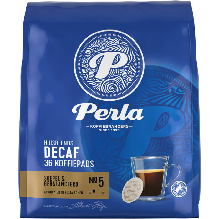 Perla Huisblends Decaf koffiepads bevat 0.1g koolhydraten