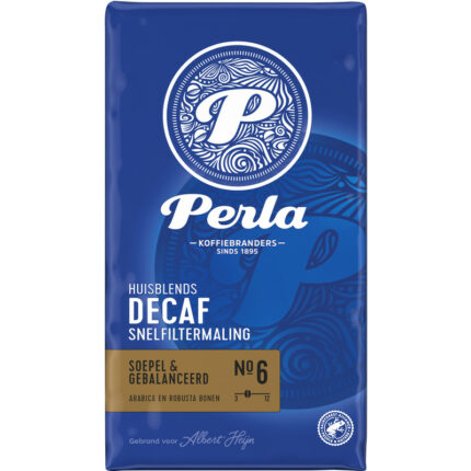 Perla Huisblends Decaf snelfiltermaling bevat 0.1g koolhydraten