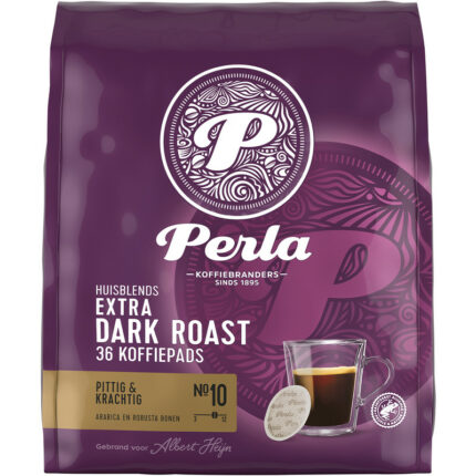 Perla Huisblends Extra dark roast koffiepads bevat 0.1g koolhydraten