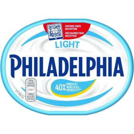 Philadelphia Light bevat 5.2g koolhydraten