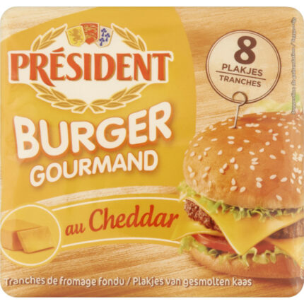 Président Burger gourmand au cheddar bevat 7.5g koolhydraten
