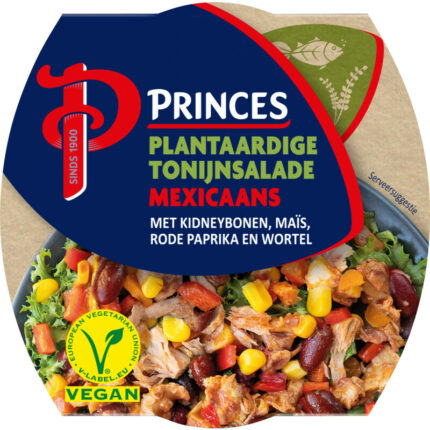 Princes Plantaardige tonijnsalade Mexicaans bevat 10g koolhydraten