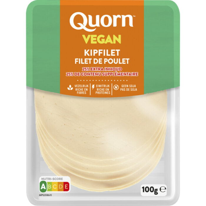 Quorn Vegan kipfilet bevat 3g koolhydraten