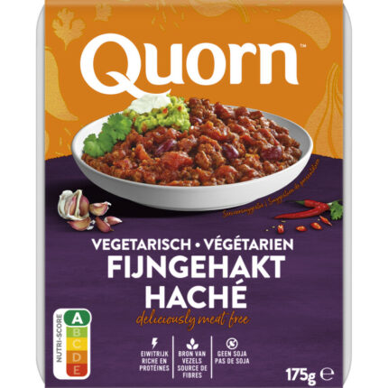 Quorn Vegetarisch fijngehakt haché bevat 4.5g koolhydraten