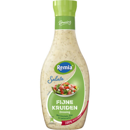 Remia Salata fijne kruiden dressing bevat 9.6g koolhydraten