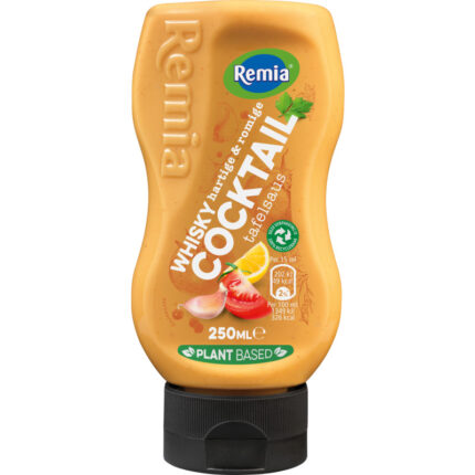 Remia Whisky cocktail tafelsaus bevat 10g koolhydraten