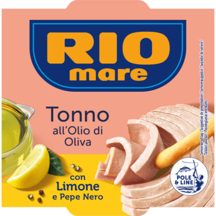 Rio Mare Tonijn limone e pepe nero bevat 1g koolhydraten