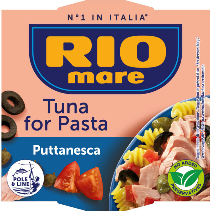 Rio Mare Tuna for pasta puttanesca bevat 1.5g koolhydraten
