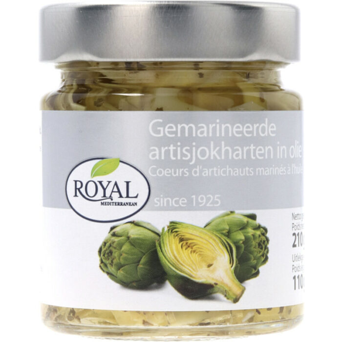 Royal Gemarineerde artisjokharten bevat 1.1g koolhydraten