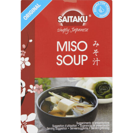 Saitaku Miso soup bevat 4.3g koolhydraten