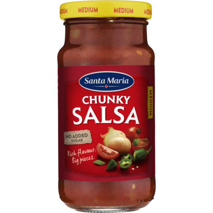 Santa Maria Salsa medium bevat 5.5g koolhydraten