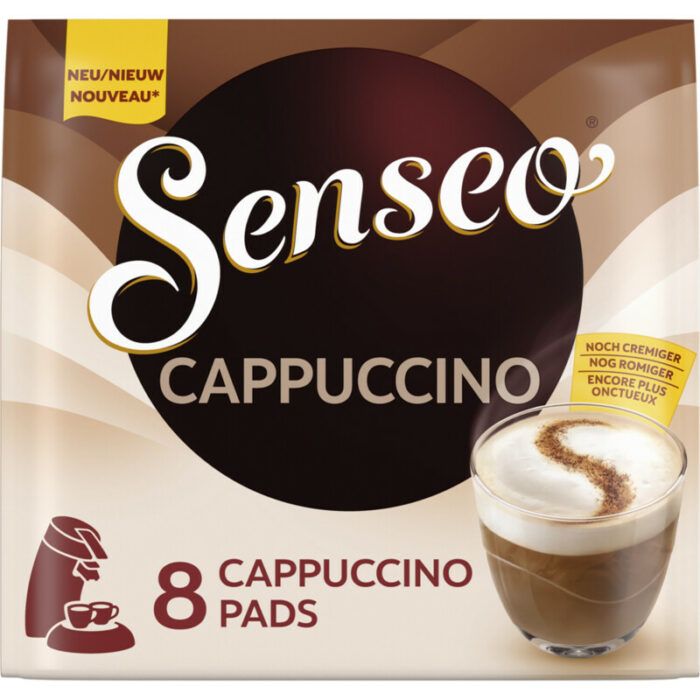 Senseo Cappucino pads bevat 5.5g koolhydraten