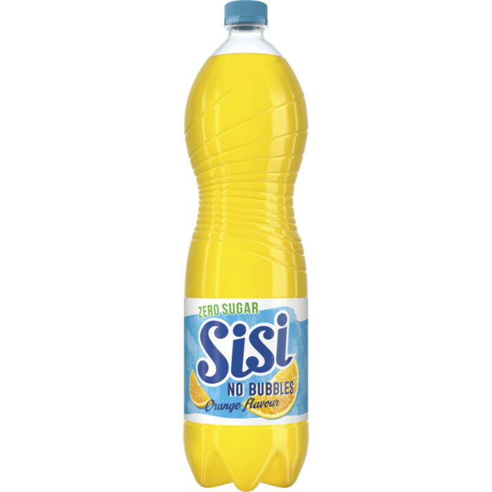 Sisi Orange no bubbles zero sugar bevat 0g koolhydraten