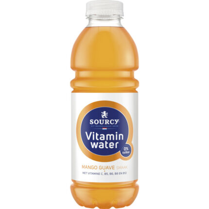 Sourcy Vitaminwater mango bevat 0g koolhydraten