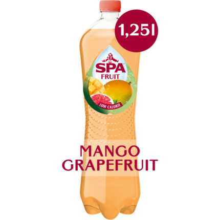 Spa Fruit mango grapefruit bruisend bevat 2.7g koolhydraten