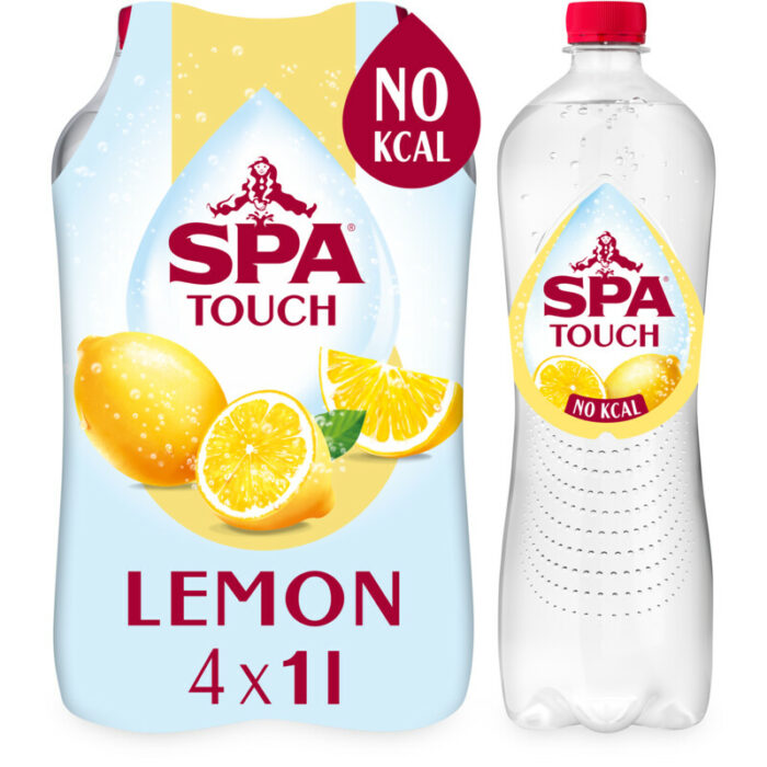 Spa Touch bruisend lemon 4-pack bevat 0g koolhydraten