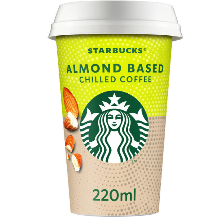 Starbucks Almond based plantaardige ijskoffie bevat 5.5g koolhydraten