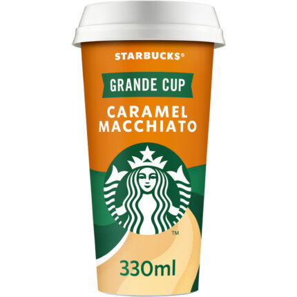 Starbucks Caramel macchiato grande cup bevat 9g koolhydraten