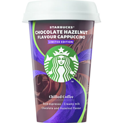 Starbucks Chocolate hazelnut flavour cappuccino bevat 9g koolhydraten