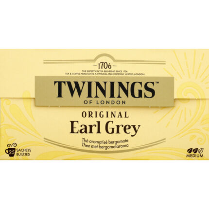 Twinings Original earl grey bevat 0g koolhydraten