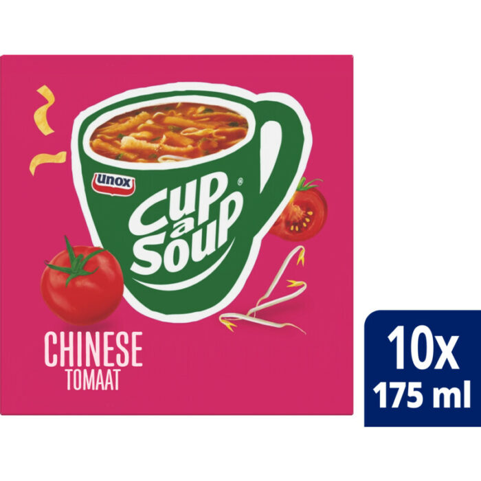 Unox Cup-a-soup chinese tomaat bevat 6.4g koolhydraten