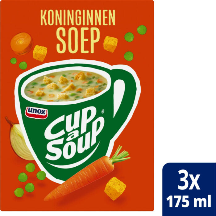 Unox Cup-a-soup koninginnensoep bevat 5.4g koolhydraten