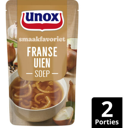 Unox Franse uiensoep bevat 2.4g koolhydraten