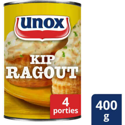 Unox Kipragout bevat 6.9g koolhydraten