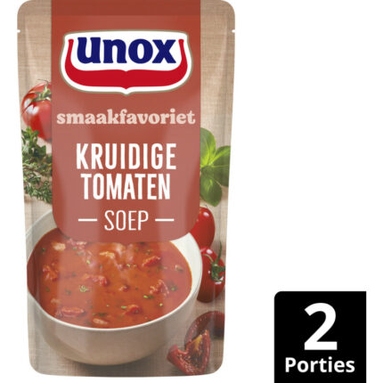 Unox Kruidige tomatensoep bevat 5.9g koolhydraten