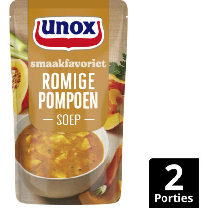 Unox Pompoensoep bevat 4g koolhydraten