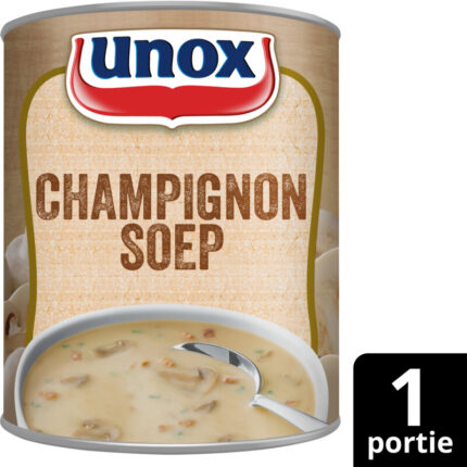 Unox Stevige champignonsoep bevat 4g koolhydraten