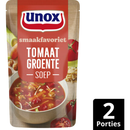 Unox Tomaat groente soep bevat 5.3g koolhydraten