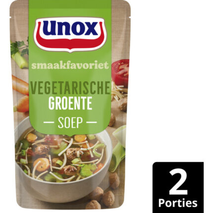 Unox Vegetarische groentesoep bevat 3.3g koolhydraten