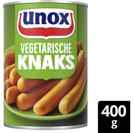 Unox Vegetarische knaks bevat 8.9g koolhydraten