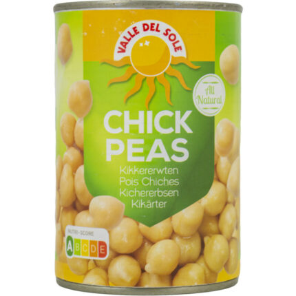 Valle del sole Chick peas bevat 8.6g koolhydraten