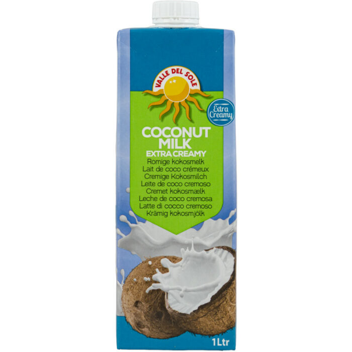 Valle del sole Coconut milk extra creamy bevat 2g koolhydraten