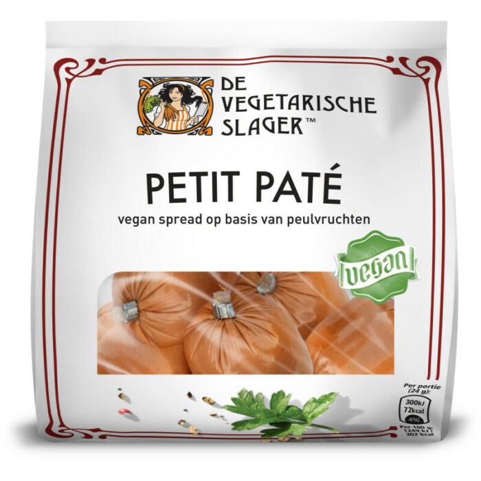 Vegetarische Slager Vegan petit pate bevat 9.7g koolhydraten