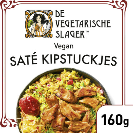 Vegetarische Slager Vegan saté kipstuckjes bevat 3.8g koolhydraten