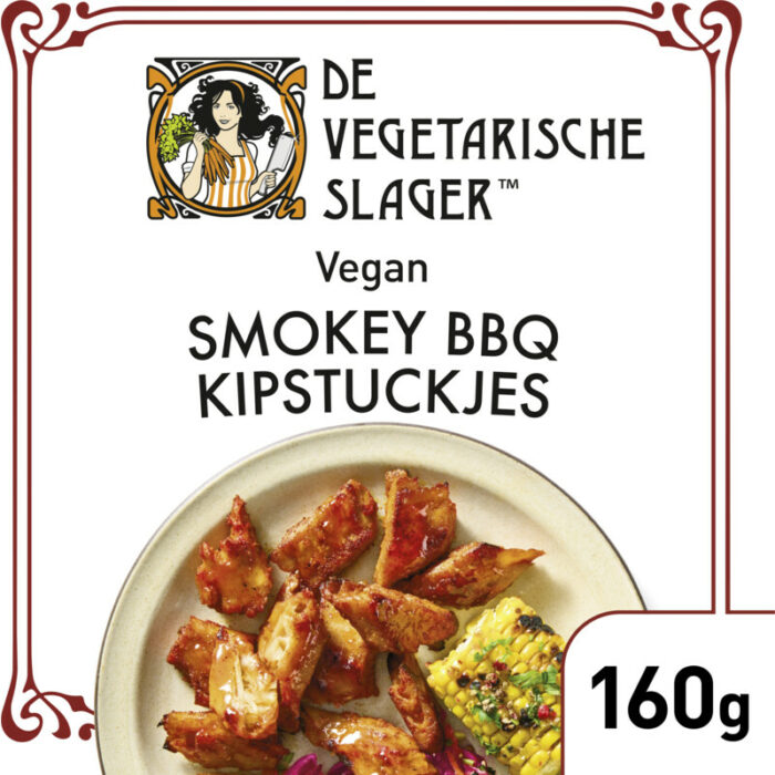 Vegetarische Slager Vegan smokey BBQ kipstuckjes bevat 2.6g koolhydraten