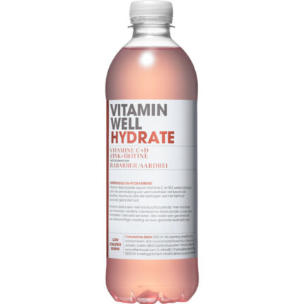 Vitamin Well Hydrate bevat 4.2g koolhydraten