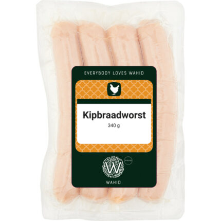 Wahid Kipbraadworst bevat 4.6g koolhydraten