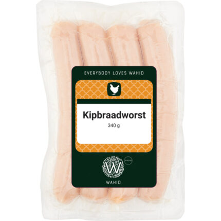 Wahid Kipbraadworst bevat 4.6g koolhydraten