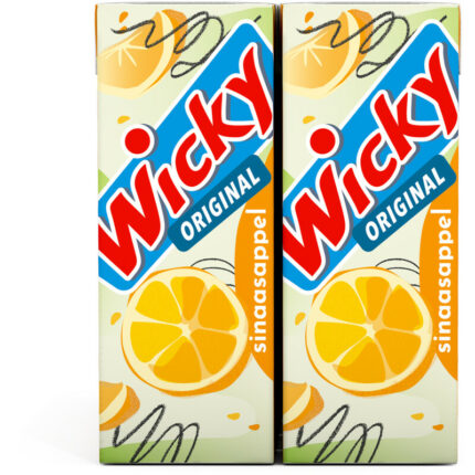 Wicky Sinaasappel 10-pack bevat 5.8g koolhydraten