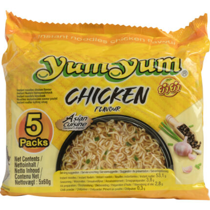 Yum Yum Chicken 5-pack bevat 8.6g koolhydraten