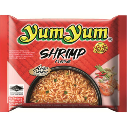Yum Yum Shrimp flavour instant noodles bevat 10g koolhydraten
